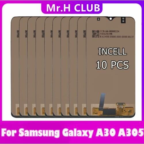 10PCS 6.4'' INCELL LCD For Samsung galaxy A30 A305/DS A305F A305FD A305A LCD Display Touch Screen Digitizer Assembly Replacement