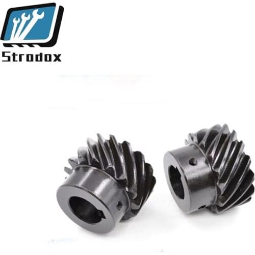 5 pcs/lot 1M15Teeth 45 degree helical gear staggered gears motor gear cross gear hard tooth surface left rotation
