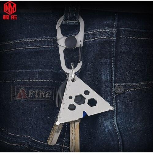 1PCS Mini Multifunction Card Survival Tool Stainless Steel Triangle Cross EDC Unboxing Gadget