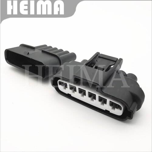 10/20/30 sets black 6 Pin male female auto electric throttle accelerator plug auto connector for Toyota Mitsubishi 7283-1968-30