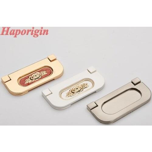 2x Kitchen Cabinet Drawer Concealed Handles Furniture Door Knobs Creative Wardrobe Stealth Handle Cupboard Closet Dresser Pulls