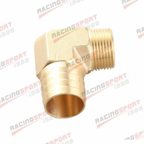 3/4" Male 90 Elbow Brass Hose Barbs Barb To 1/2" NPT Pipe Male Thread