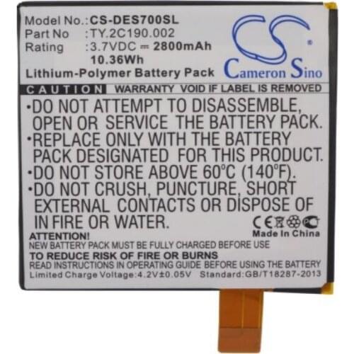 Cameron Sino 2800mah battery for DELL Looking Glass Opus One Streak 7 TY.2C190.002 batteries