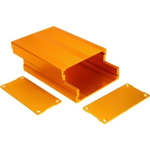 1pc Aluminum Enclosure Case Mayitr Gold Electronic Project Amplifier Circuit Board Box 100x76x35mm
