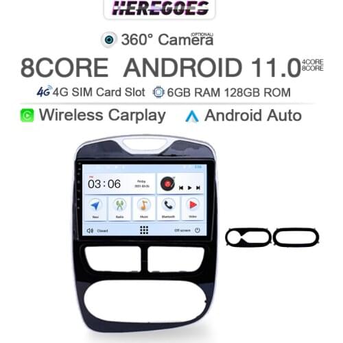 2Din Octa-Core Android 10.0 DSP Car Multimedia Video Player For RENAULT Clio 3 4 2012-2016 10.1" 4G LTE Carplay 6G+128Gb Radio