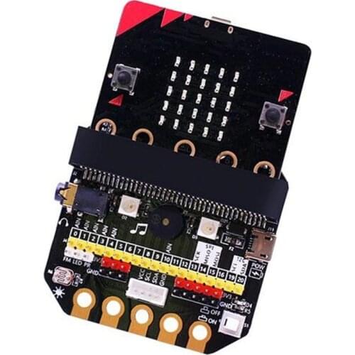 Yahboom Basic:bit IO Expansion Board for New Version Micro:bit V2.0/V1.5 Match with Programmable Building Block Servo/Motor
