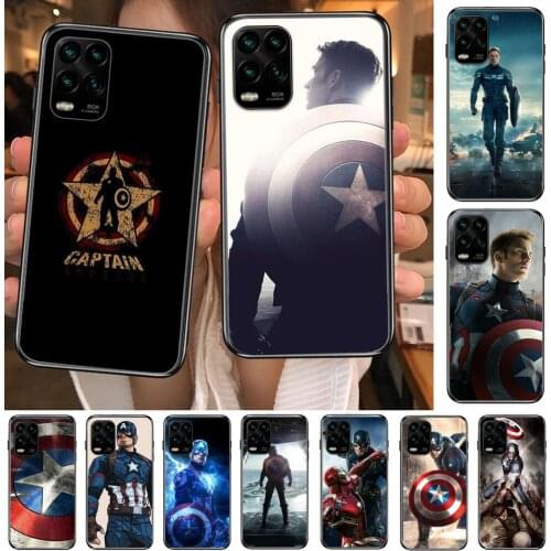 Marvel cartoon Phone Case For XiaoMi Redmi Note 10 9S 8 7 6 5 A Pro T Y1 Anime Black Cover Silicone Back Pre