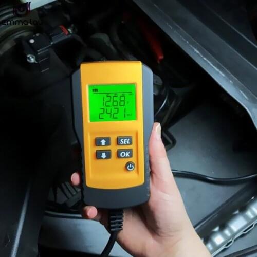 Digital 12V Car Battery Tester Automotive Vehicle Accumulator Battery Condition Analyzer Voltage ohm CCA Test Detector