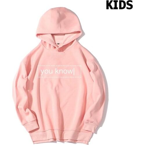 Childrens You Know Hoodies Autumn Winter Kids Long Sleeve Thicked Fleece Family Clothing Brian Maps Print Hooded Sweatshirts
