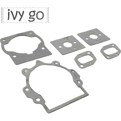 Trimmer Carburetor Cylinder Insulator Complete Gasket Kit Fit For 43cc 52cc CG430 CG520 1E40F-5 TL43 Brush Cutter Replace Parts