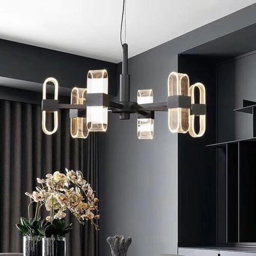 Creative dining room living room home chandeliers minimalist designer personality bedroom light luxury model room lamps