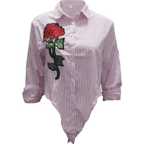 Tilapia summer new women blouse striped beach style casual sexy short shirt turn down collar girls shirt