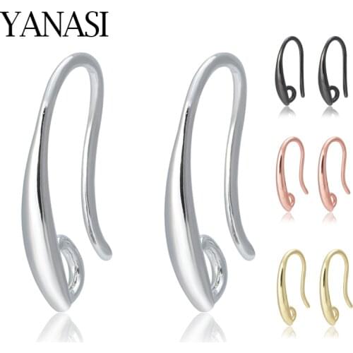 1 Pair Copper Handmade Earrings DIY Accessories for Jewelry Gold Sliver Color Jewelry Findings Supplies Wholesale