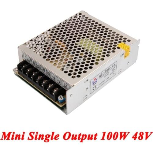 Mini ac dc converter 100W 48V 2A,Single Output DC watt power supply for Led Strip,switching power supply AC110V/220V to DC 48V
