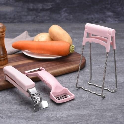 Multifunction Anti-Scalding Dish Clamp Kitchen Plier Tools Folding Stainless Steel Bowl Pot Clip Dish Holder Anti-Caliper Clamp