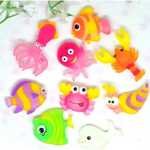 New 10PCS Mixed Cartoon Sea Fish Cabochons |Dollhouse Miniatures|DIY Hand Crafting Miniatures|Hair Bow Center