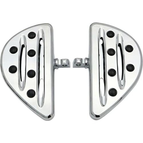 Motorcycle Foot Pegs, Passenger Floorboard Footrest Pedal for Touring Road King Dyna Sportster 883 1200 Silver