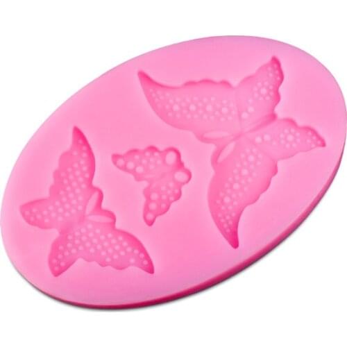Portable 3D Butterfly Fondant Cake Cookie Chocolate Soap Mold Cutter Modelling Tools D186
