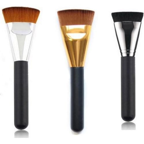 Professional Flat Contour Cosmetic Brush Blending Repair Foundation Blusher Makeup Brushes for Liquid Cream Powder Beauty Tool