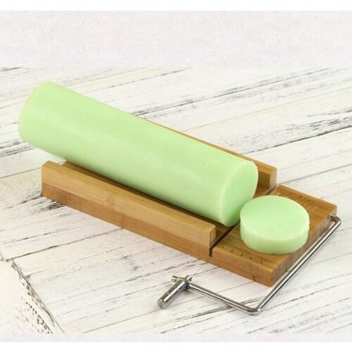 Promotion! Wooden Stainless Steel Soap Cutter Candle Cakes Chocolates Cutting Tool with Wire Cutter for Christmas Wedding Soap M
