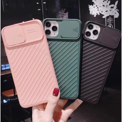 Camera Protection Shockproof Phone Case on For iPhone 11 Pro Max 6 6S 7 8 Plus XS Max X XR 11 TPU Color Candy Cover Protect Case