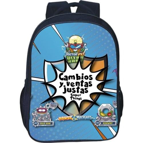 Game Super Zings Backpacks Children Bag Boy Girl Bag Cartoon School Bags Double-layer Knapsack Students Backpacks Gifts Mochila
