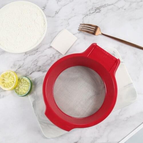 2 In 1 Screen Mesh Powder Flour Colander Sugar Sieve Kitchen Accessories Baking Tools Flour Sifter Sieve Cup Cocina