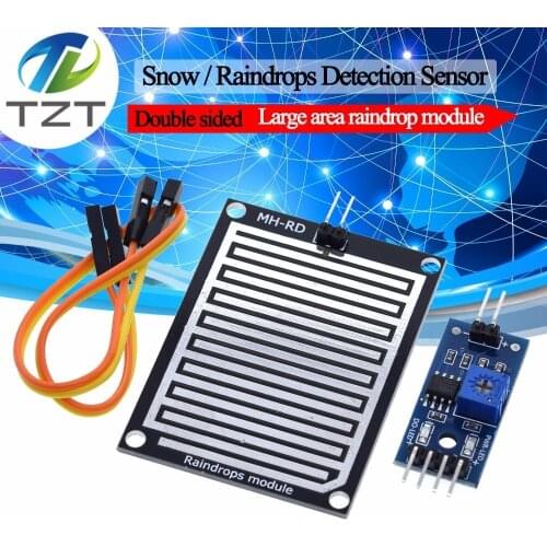 Snow / Raindrops Detection Sensor Module Rain Weather Module Humidity For Arduino