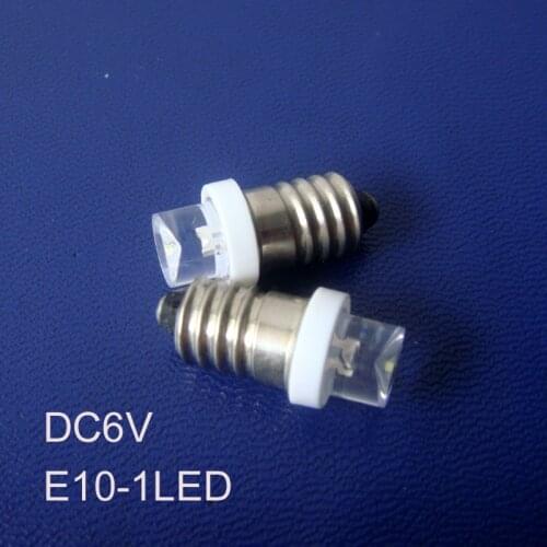 High quality DC6.3V E10,E10 Led Light,E10 Led,E10 Bulb 6V,E10 LED Lamp,E10 Light 6.3V,E10 Indicator Lamp,free shipping 20pcs/lot
