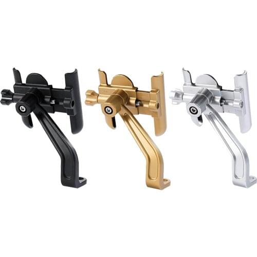 360 Degree Universal Metal Bike Motorcycle Motorbike Mirror Handlebar Smart Phone Holder Stand Mount For -iPhone Huawei -Samsung