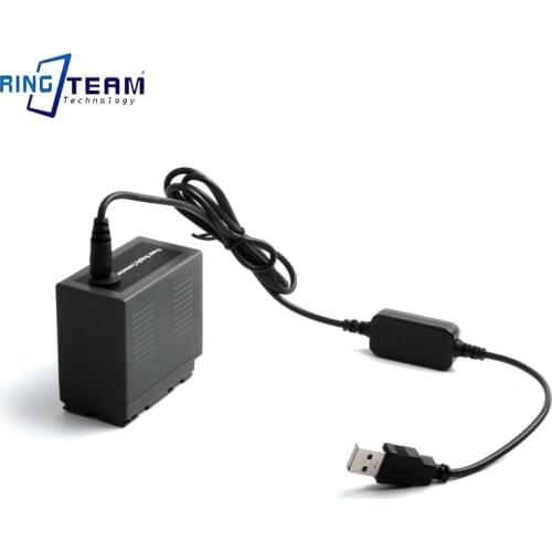 USB Power Cable + D54S DC Coupler for Panasonic CGA-D54 AG-DVC180A AG-DVC30 CGA-D54SE / 1B VW-VBD5 CGP-D54S CGR-D54S Camera