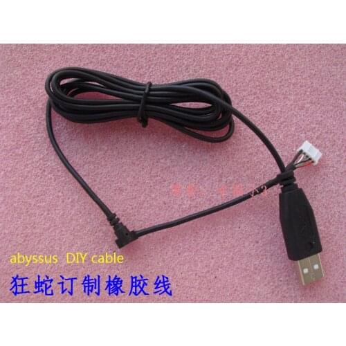 High Quality DIY mouse cable mouse wire for Razer abyssus imperator 3.5G/4G DeathAdder+1 set mouseskate as gift free shipping