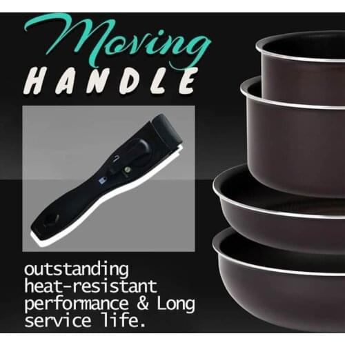 Replacement Pot Handle Woks Clip Handle Frying Pan Stockpot Universal Detachable Anti-Scalding Removable Handle GRSA889