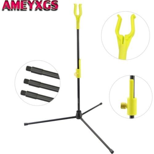 1Pc 38*48cm Archery Bow Stand Recurve Bow Holder Foldable Bracket Rack Hanger Stands 8 Color For Shooting Hunting Accessories