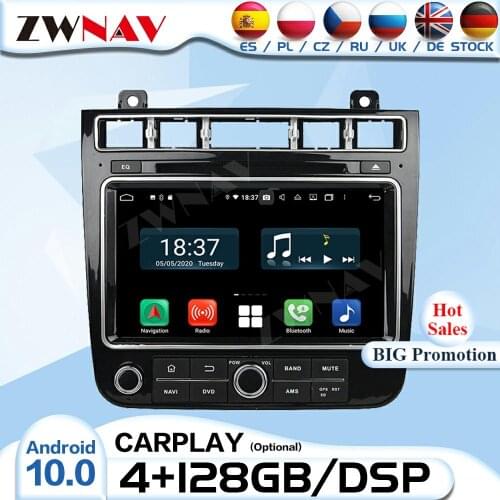 2 Din Carplay Android 10.0 Radio Receiver For Volkswagen VW Touareg 2015 Audio Stereo Video Player CAR GPS Navigation Head Unit