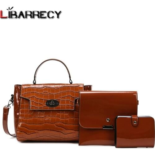 2021 New Stone Grain Design Womens Composite Bag Quality PU Leather Ladies Handbag Fashion Design Women Shoulder Messenger Bags