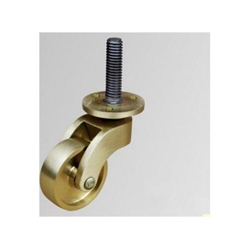 4PCS/LOT Universal piano wheel High-grade classical furniture casters antique copper dining casters-wheel diameter:32mm