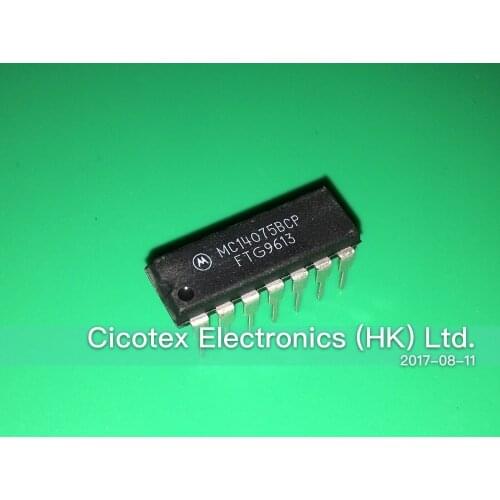 10pcs/lot MC14075BCP DIP14 MC14075B CP B-Suffix Series CMOS Gates MC14075BCPG MC14075 BCP MC 14075BCP 14075