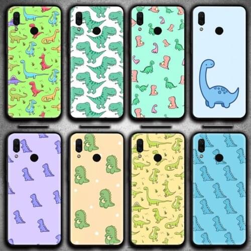 Cute Cartoon Dinosaur Baby Phone Case Huawei Y6P Y8S Y8P Y5II Y5 Y6 2019 P Smart Prime Pro