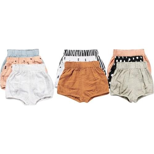 Kids Tales Summer Baby Shorts For Girls Childrens Clothing Pants For Boys Comfortable Cotton Linen Childrens Shorts 6 M-5 Yrs