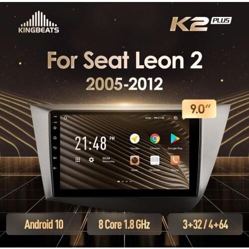 KingBeats Android Octa-Core head unit HU 4G in Dash Car Radio Multimedia Video Player Navigation GPS For Seat Leon 2 2005 - 2012 no dvd 2 din Double Din Android Car Stereo 2din