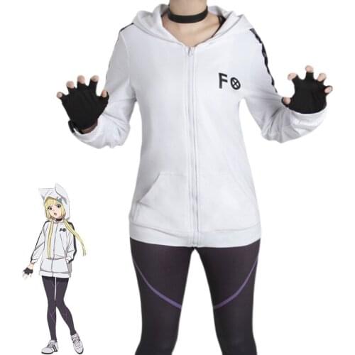 Anime Kemono Jihen Kon Cosplay Costume Fancy Fox Suit Hooded Coat Pants Full set Halloween Carnival Uniforms Custom Made