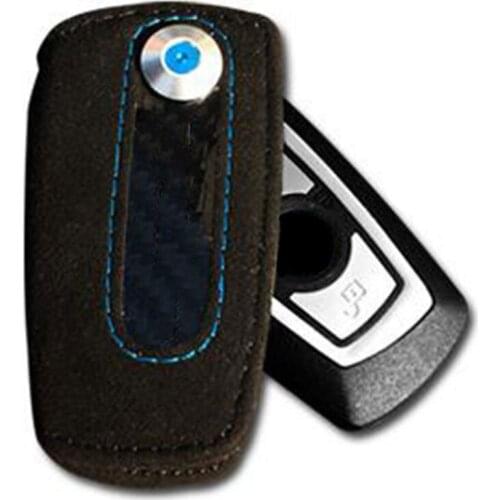 Leather Car Key Case Cover Shell For BMW F10 F20 F30 NEW 1 2 3 4 5 6 7 Series X3 X4 320I 116I 118I 328I 530I Wallet keychain