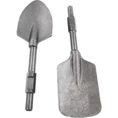 Industrial Grade Thickened Electric Pick Shovel Construction Clay Spade Scoop Concrete Steel Chisel Plant Trees Shovel