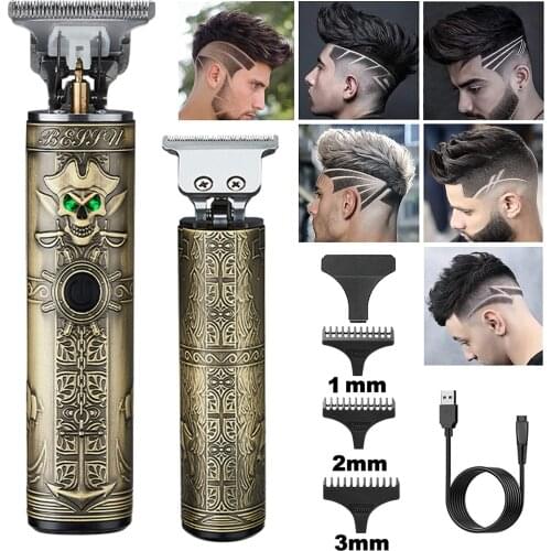 Cordless Hair Clipper 2021 Electric Hair Trimmer USB Rechargeable Hair Cutter Machine for Men Barber Shaver Electric T-Outliner