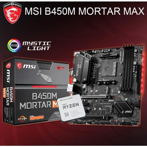 AMD Ryzen 5 3500X R5 3500X CPU +MSI B450M MORTAR MAX Motherboard Suit Socket AM4 CPU + Motherbaord Suit Without cooler New