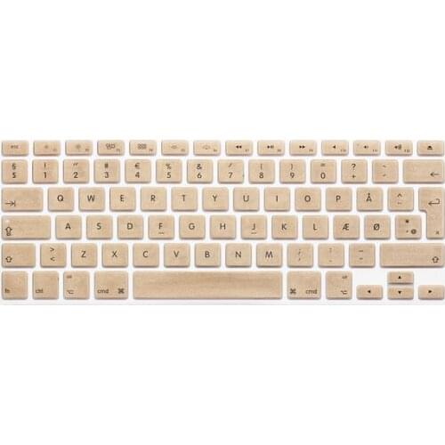 Multicolor Non-slip Silicone Keyboard Cover Sticker 3pcs for Macbook 13 /15 /17 inch air pro retina 13(EU Version, Denmark)