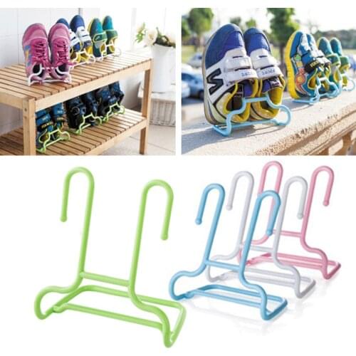 Multi-Functional 2 In 1 Hanging Or Standing Childrens Storage Racks 2 Pcs Shoes Racks Convenient Practical Dry Shoes
