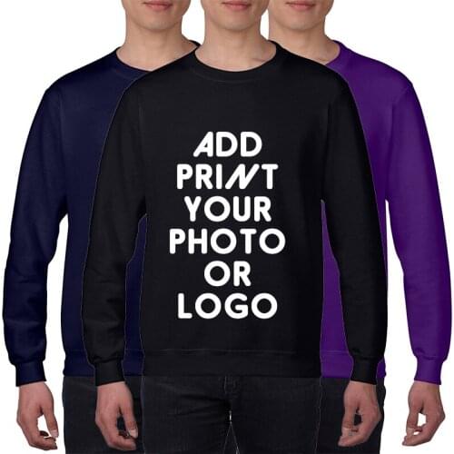 Custom Men Sweatshirt Print Photo Logo Text Customized Mens Womens Personalized Pullover Tops Man Casual Hoodie Team Clothing