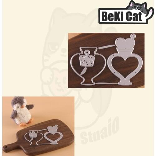Love Potion Shaker BottleCutting Die set Metal Cutting Dies Stencils for DIY Scrapbooking photo album Decorative DIY Paper Cards